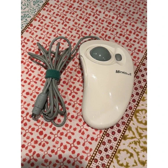 Vintage Microsoft Intellimouse Trackball Mouse Serial PS/2 X03-09209 2 of 2