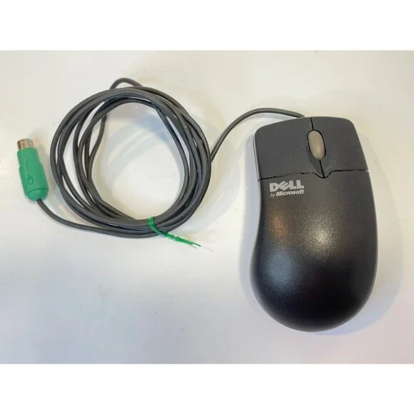 MICROSOFT Dell IntelliMouse Computer Mouse Wired ITE 78CJ Roller Ball 7-pin PS/2