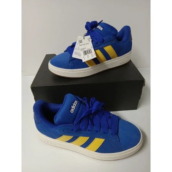 Adidas Grand Court‎ Alpha Men's 11 Lucid Blue Yellow