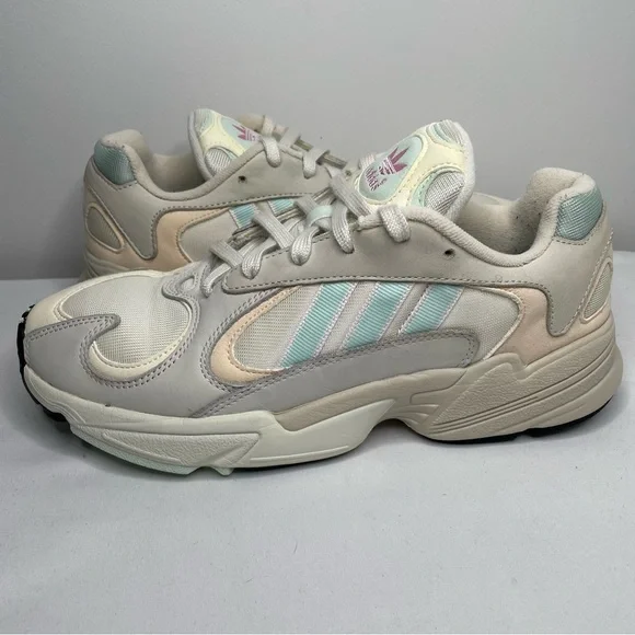 adidas Originals Off White/Ice Mint Men’s Size 8.5 Yung-1 Sneakers