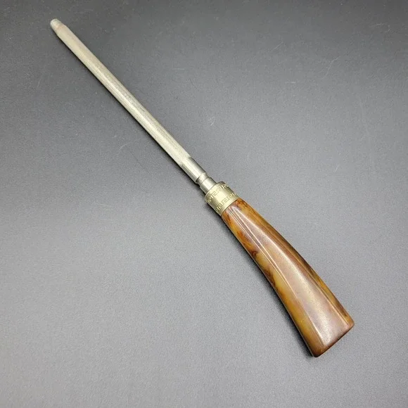 Vintage MCM Bakelite Handle Knife Sharpener Sharpening Kitchen Hand Tool