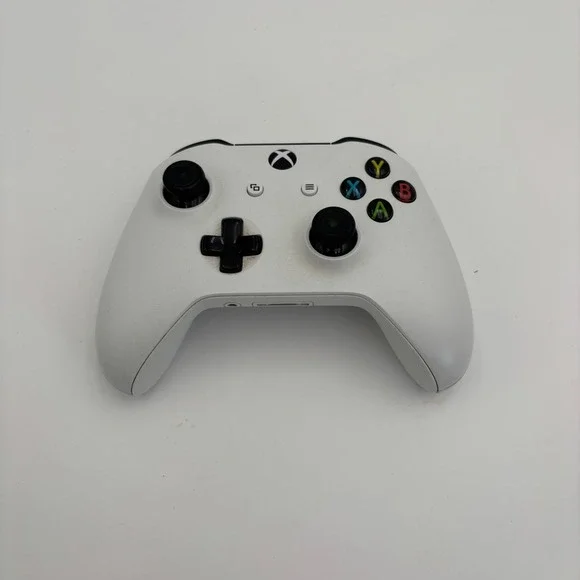 Microsoft Xbox One Controller Model 1708 White Sticky LT Split For Parts/Repair