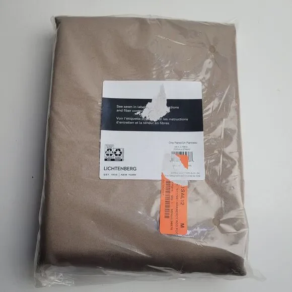 NEW Sun Zero Lichtenberg One Panel Color Taupe Brown 54 W in X 108 in L #CT3