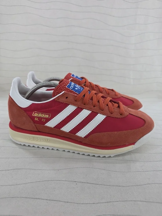 Adidas Mens Originals SL 72 RS Red White/Pure Ruby Sneakers Shoes JH8642 Sz 9.5
