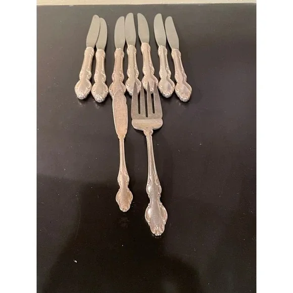 Reed and Barton Mirrorstele Set of Knives/Serving Pieces