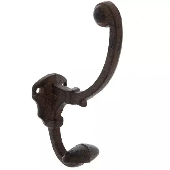 (3) Brown Metal Wall Hook