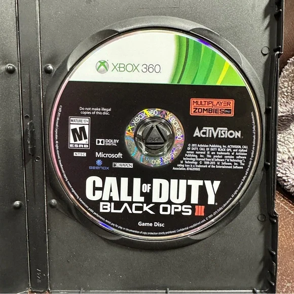 Call of Duty Black Ops III 3 (Microsoft‎ Xbox 360) DISC ONLY