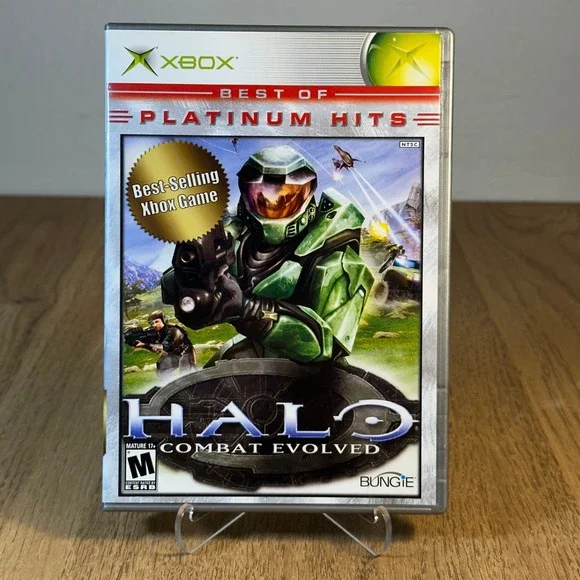 Microsoft Halo Combat Evolved CIB TESTED Xbox Platinum Hits Good Original