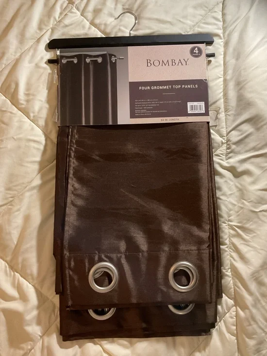 NWT Bombay Four Grommet Top Panel Curtains