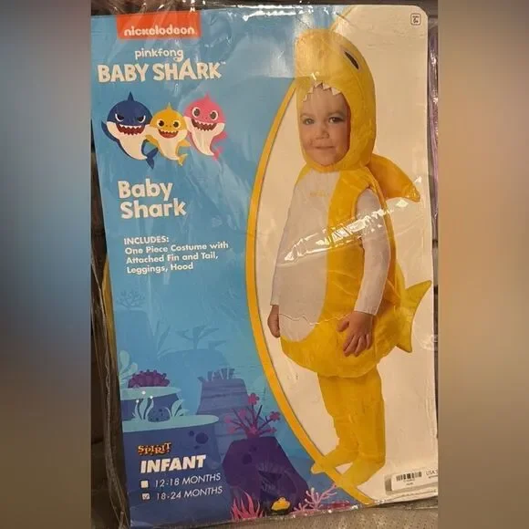 Spirit Pinkfong Baby Shark Costume 18-24 Months