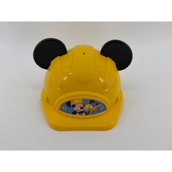 Disney Mickey Mouse Clubhouse Kids Yellow Construction Hard Hat Toy with Ears