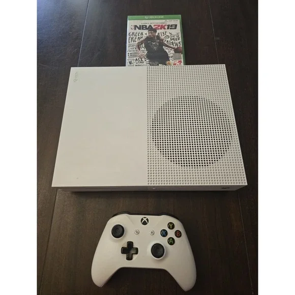Microsoft Xbox One S 1TB Console Bundle w/ Wireless Controller‎ And 1 Game