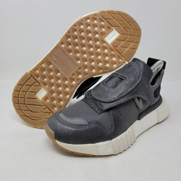 Adidas Futurepacer Shoes Mens Size 5 Gray Leather Originals CM8453 Sneakers