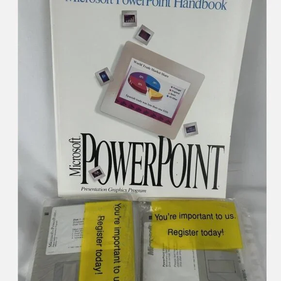 Microsoft Powerpoint Version 3.0 Windows Sealed 3.5
