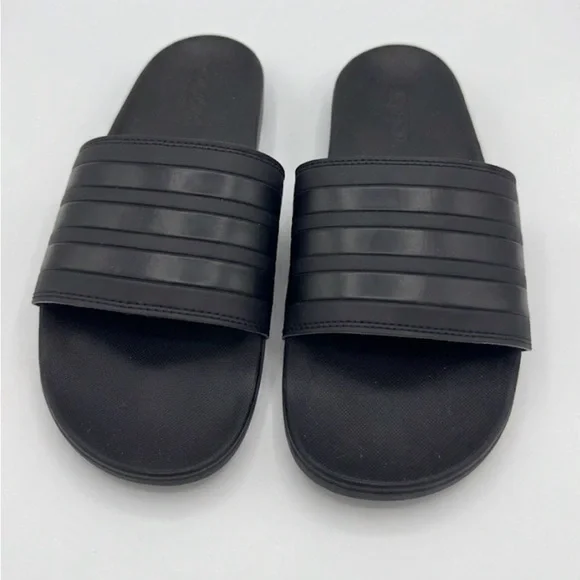 Adidas Men's Black Slide Sandals - Casual Comfort | Size 9