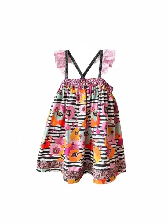 Matilda Jane Platinum Kids Sleeveless 100% Cotton Dress SZ 10