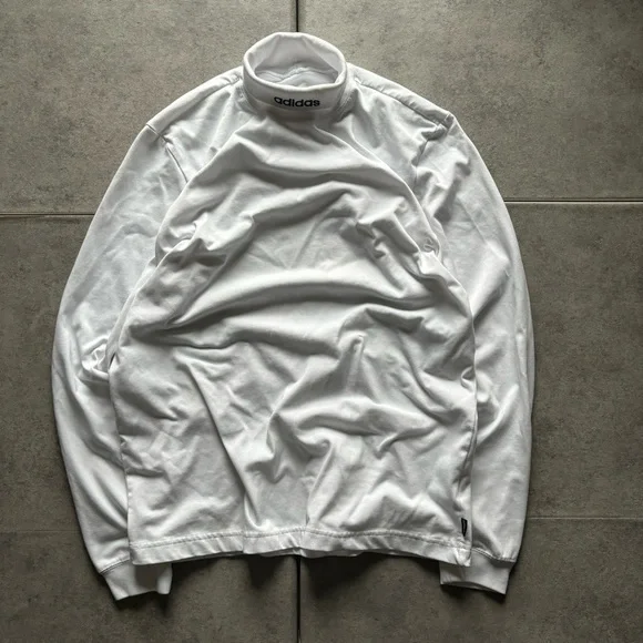 White adidas turtleneck