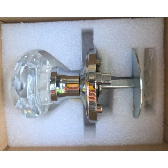 NEW Decorative Single Dummy Crystal Door Knob Interior