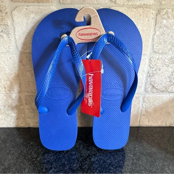 NEW Havaianas Men’s Marine Blue Flip Flop Sandals 13