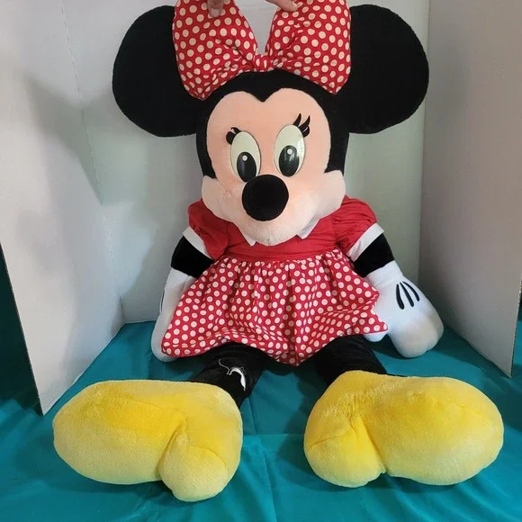 Vintage Disney‎ Minnie Mouse Jumbo Plush Stuffed Doll 32 Inch Disney Parks