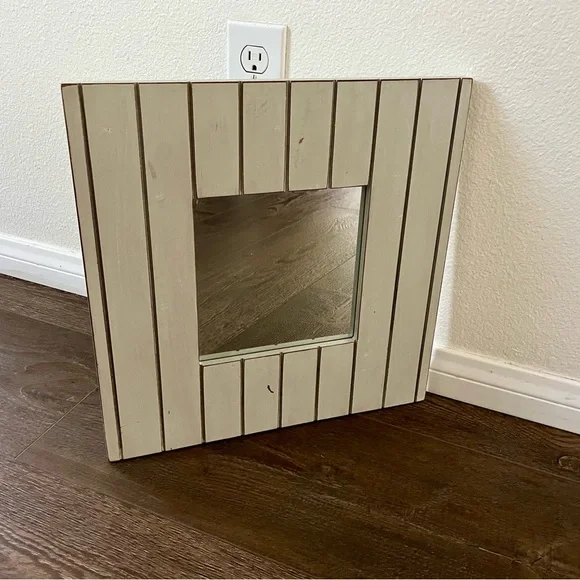 Rustic Cream Wall Mirror 15/15 inches