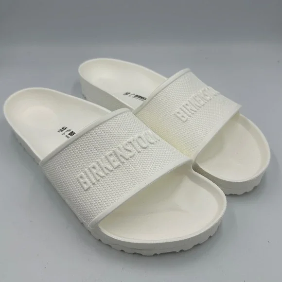 Birkenstock Barbados EVA Slides Mens 12 White Beach Waterproof Sandals NEW READ