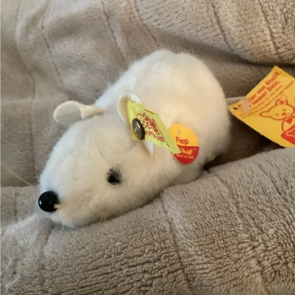 steiff “Fief” White Plush Mouse NWTs #2170/10