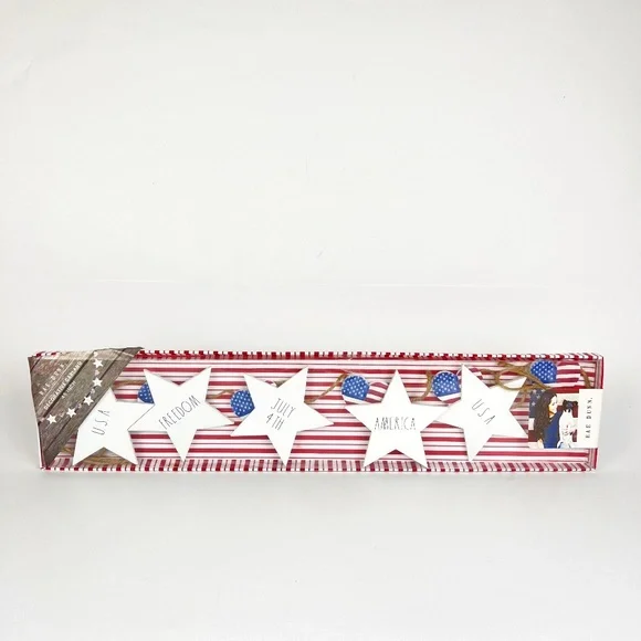 Rae Dunn USA 4th of July Red White Blue Stars 45