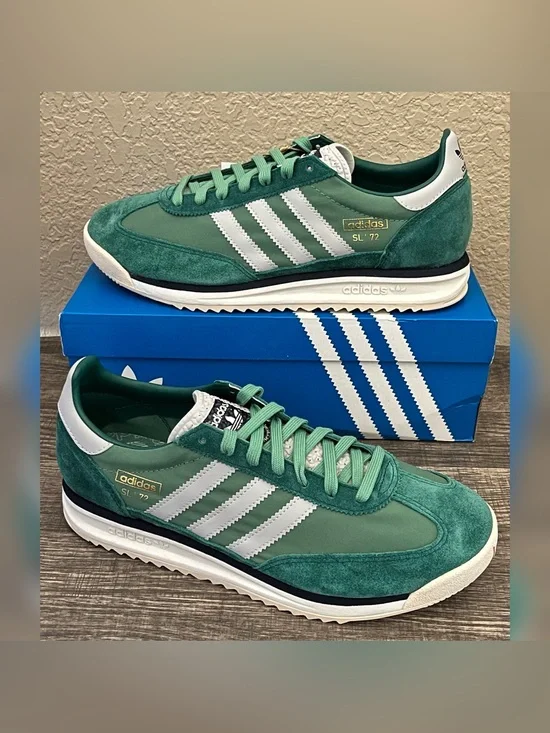 Adidas Men's Adidas SL 72 RS Green Color Size-9.5