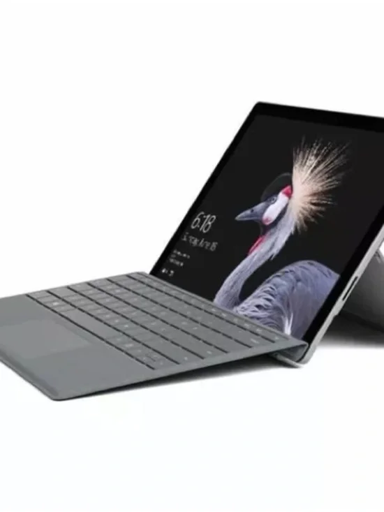 Microsoft Surface with Gray Keyboard Cover and Touchscreen