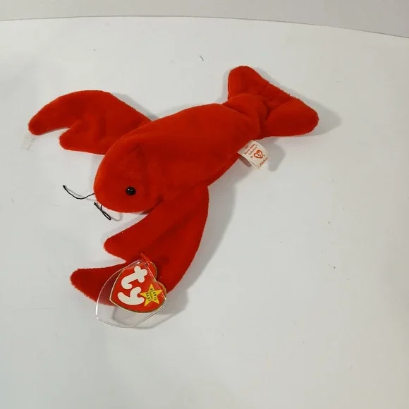 TY Beanie Baby Pinchers the Red Lobster 1993 Tag Errors Retired Nautical