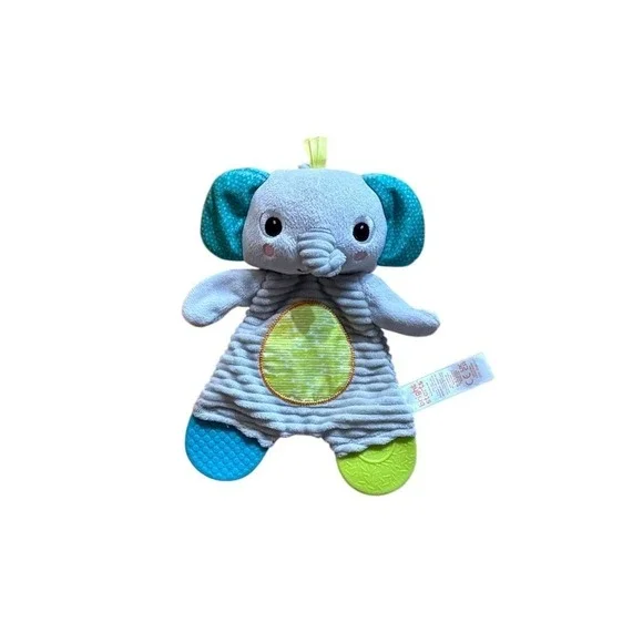 Bright Starts Snuggle & Teethe Elephant Plush Teether Toy‎ Infant