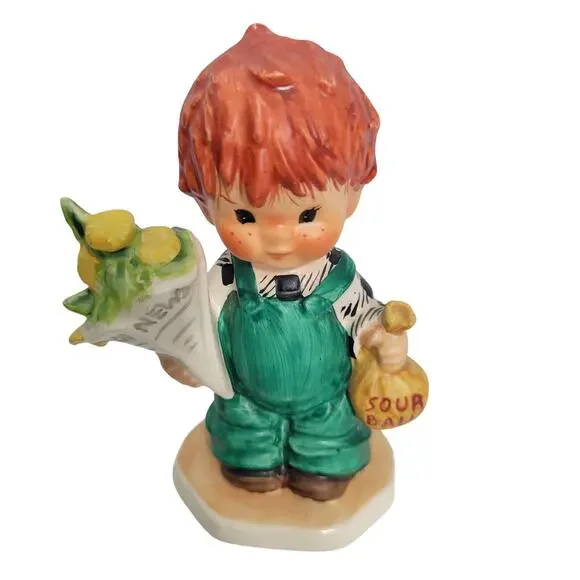 Goebels Redhead Figurine Good News Mode; BY26 Year 1958 11026-1TClo