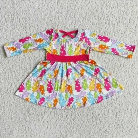 𝅺boutique Rabbit Dress Sz 12-18M