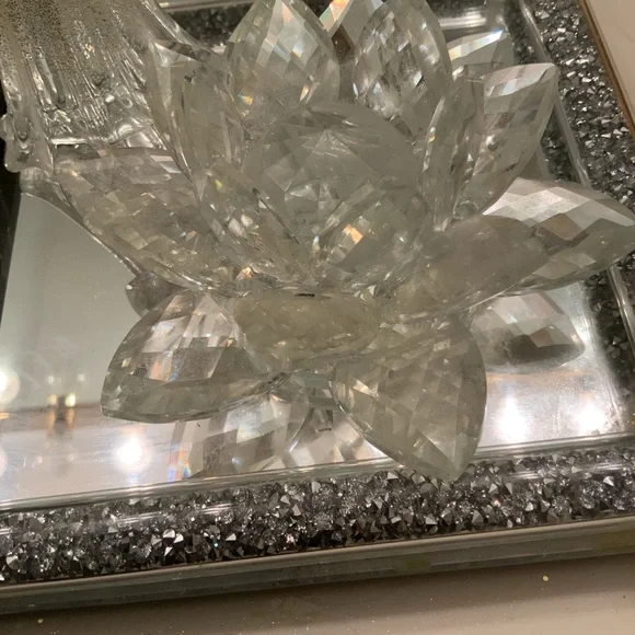 Crystal Lotus Flower Wall Decor