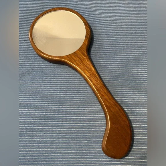 [Vintage] Unique, wooden hand mirror