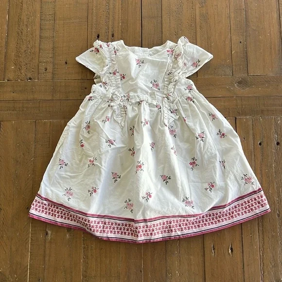 Janie and jack pink ruffle dress