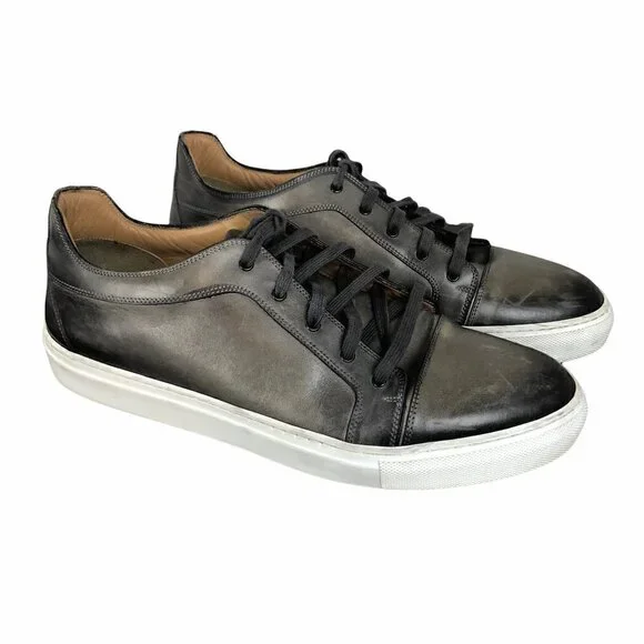 Scarpe Di Bianco Leather Sneakers Shoes
