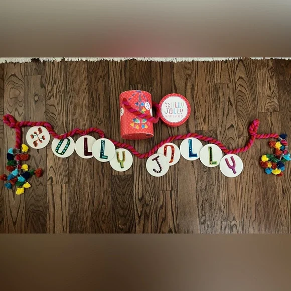 NWOT HollyJolly Holiday Garland with Multicolor Accents