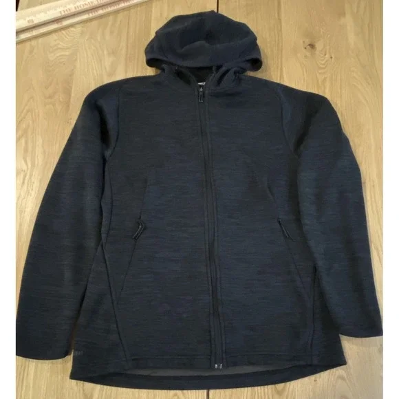 Adidas Climaheat Freelift 360 Hoodie Men's Medium Blue Black Full Zip
