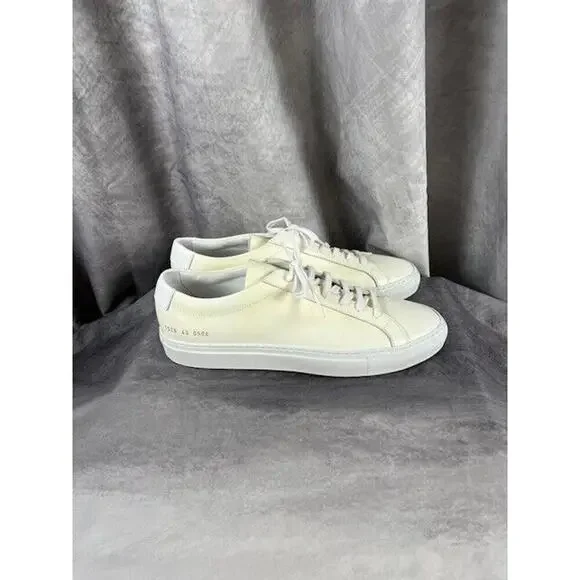 Common Projects Achilles Low Beige 1528 EU 43 US 9 EUC Luxury Sneakers $447