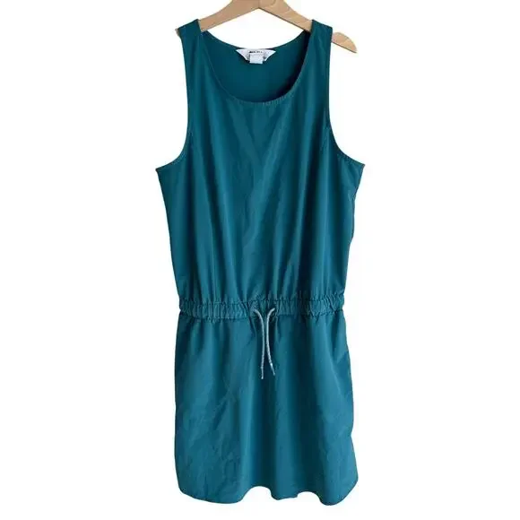 Athleta Girls All for One Tank Lightweight Dress Borealis Green XL 14