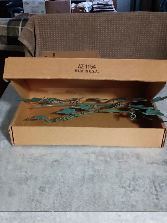 Home Interiors Green Metal Ivy Garland Accent Set Of Two