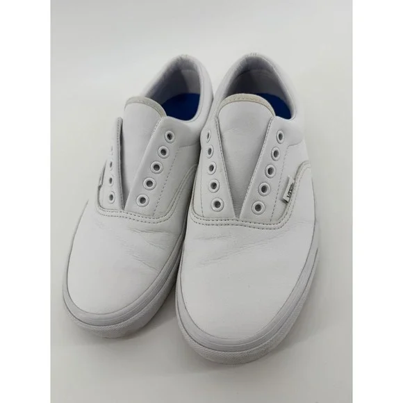 Vans Era White Leather Low Top Sneakers Skate Shoes Copper Fit Insoles