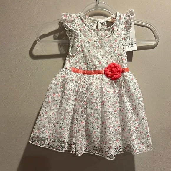 Red and White Sleeveless formal dress with Flutter Sleeves