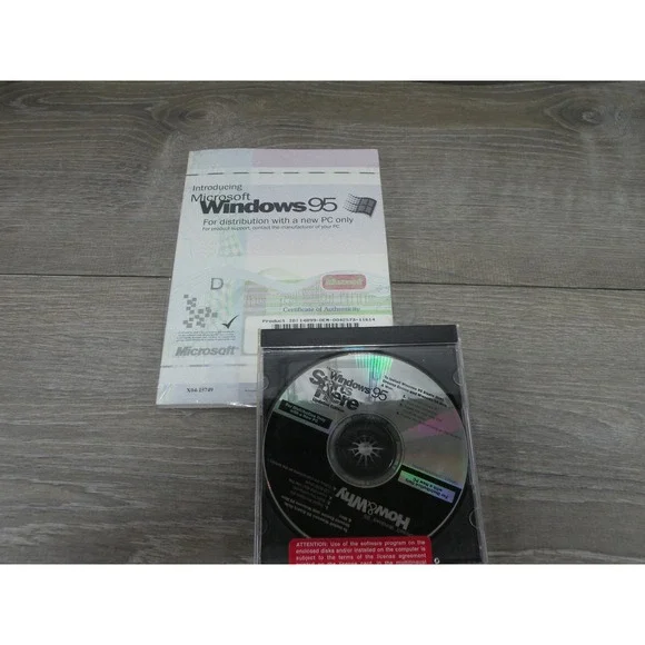 Microsoft Windows 95 Starts Here Updated Edition OEM CD-ROM with COA
