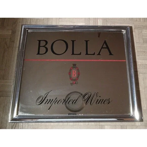 Vintage Italian Bolla Imported Wines Mirror (NYC)