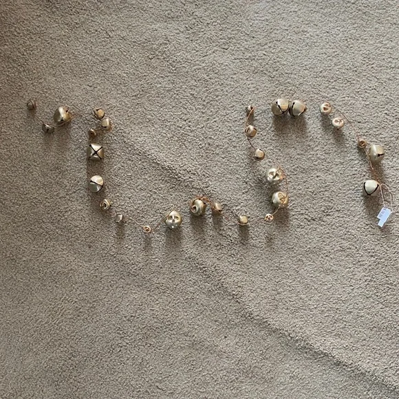 Gold and Brown Holiday Bell Garland