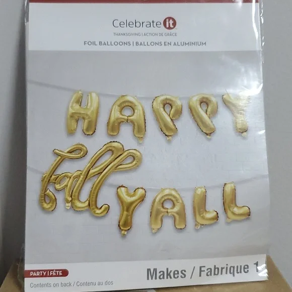 FOIL BALLOONS HAPPY FALL YALL