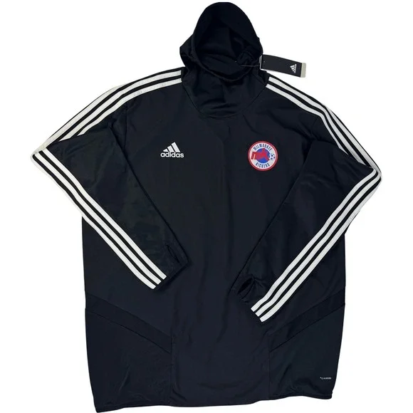 Adidas Tiro 19 Warm Top Mens XL Black Climawarm Hooded Soccer Jersey DJ2593 NWT